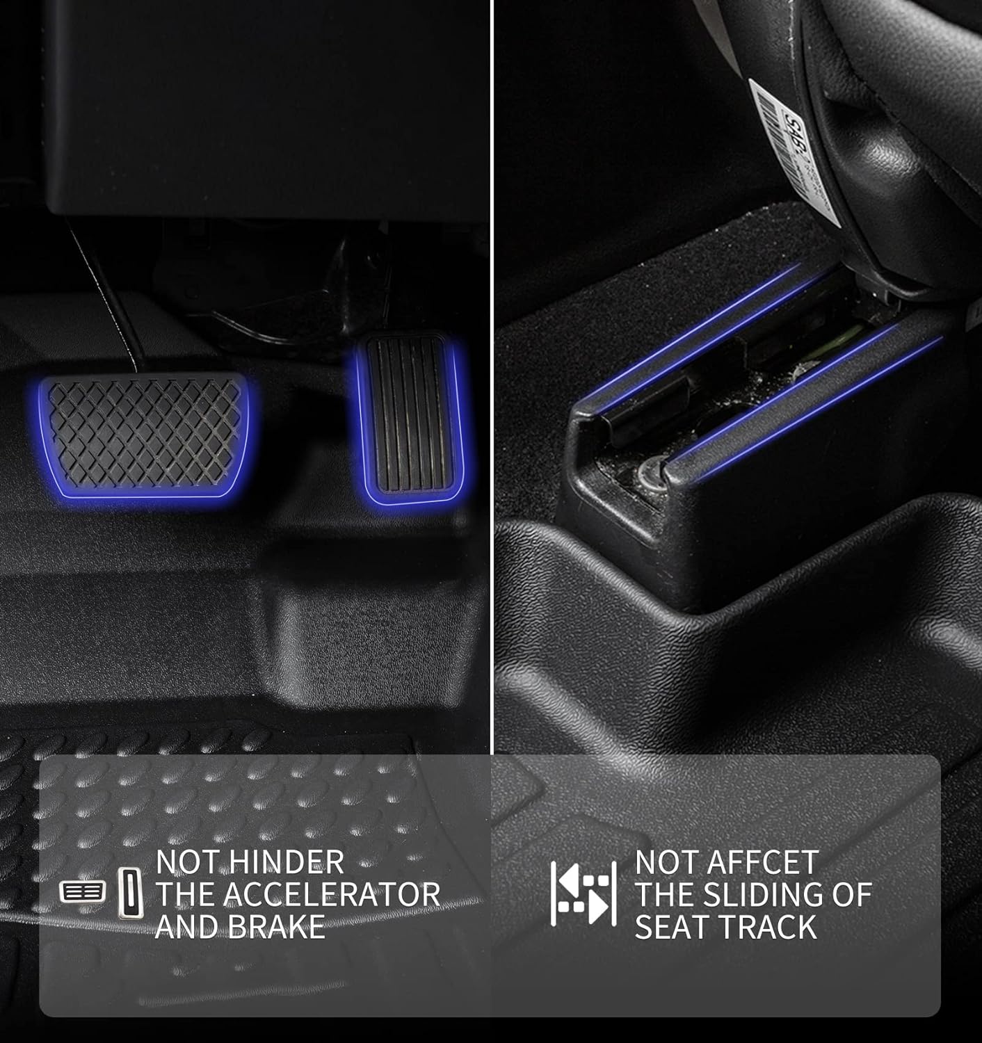 KELCSEECS Floor Mats Custom for 2025 2024 2023 Kia Sportage Hybrid Not Fit Plug-in Hybrid Car Mats All Weather Mats Heavy Duty Front& Rear Row Floor Liners Black Kia Sportage Hybrid Accessories