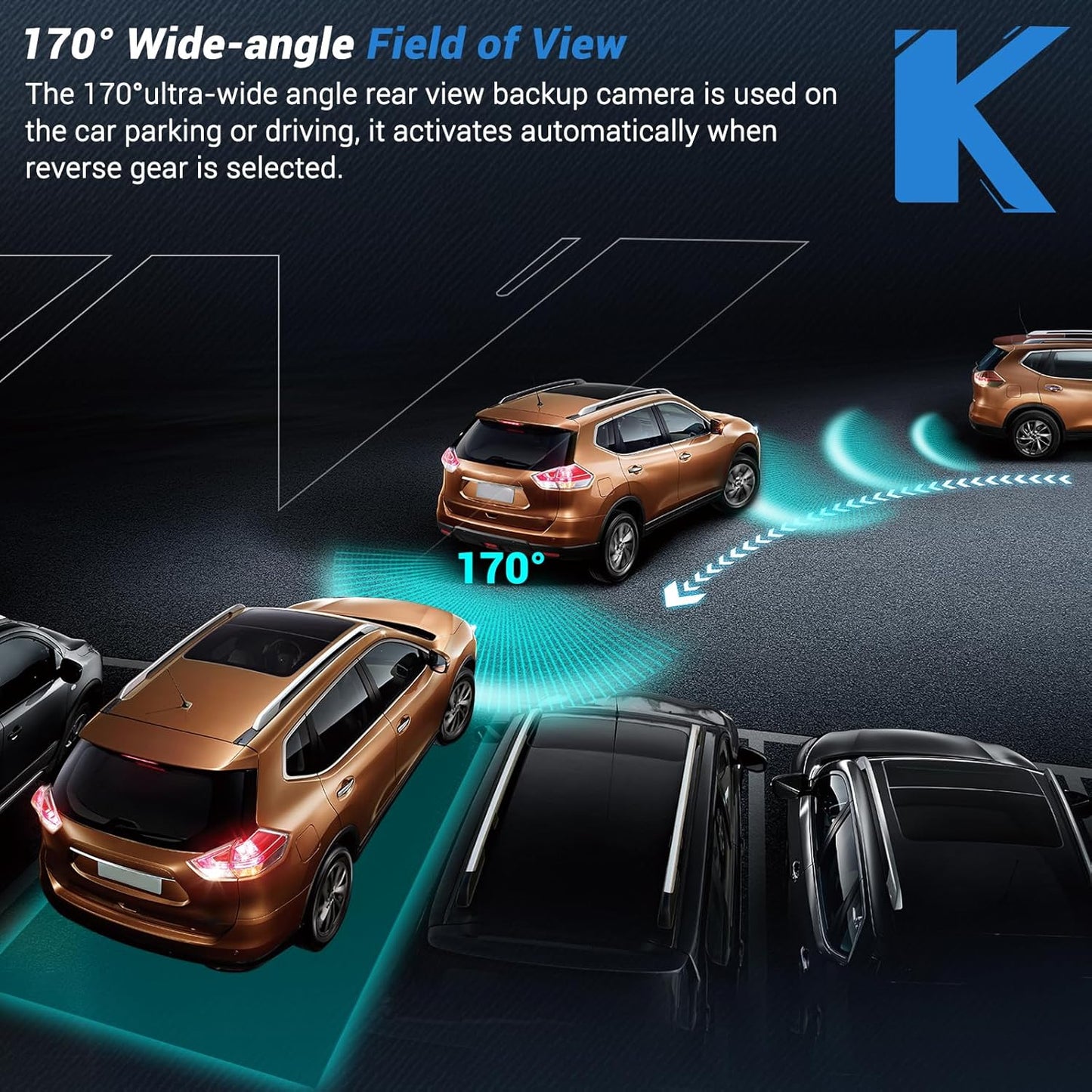 Rear View Backup Camera Compatible with 2011-2014 Dodge Charger Chrysler 300 Park Assist Camera Replaces 56054058AH 56054058AD 56054058AE 56054058AF 56054058AG