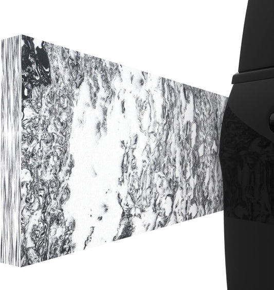 GWP02S Marble Grain Garage Wall Protector Car Door Protectors, Parking Stopper for Garage, Tool-Free, Designed in Germany (2-Pack Marble Grain)