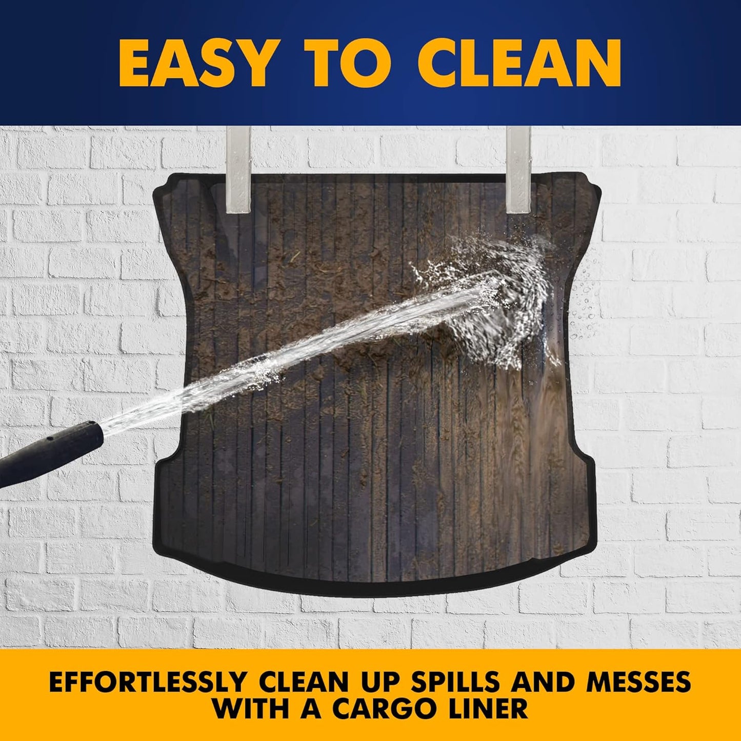 Premium Cargo Liner for Teslа Model 3 AWD Long Range RWD 2017-2019 - 100% Protection - Custom Fit Car Trunk Mat - Easy-to-Wash & All-Season Black Cargo Mat - 3D Shaped Laser Measured Trunk Liners