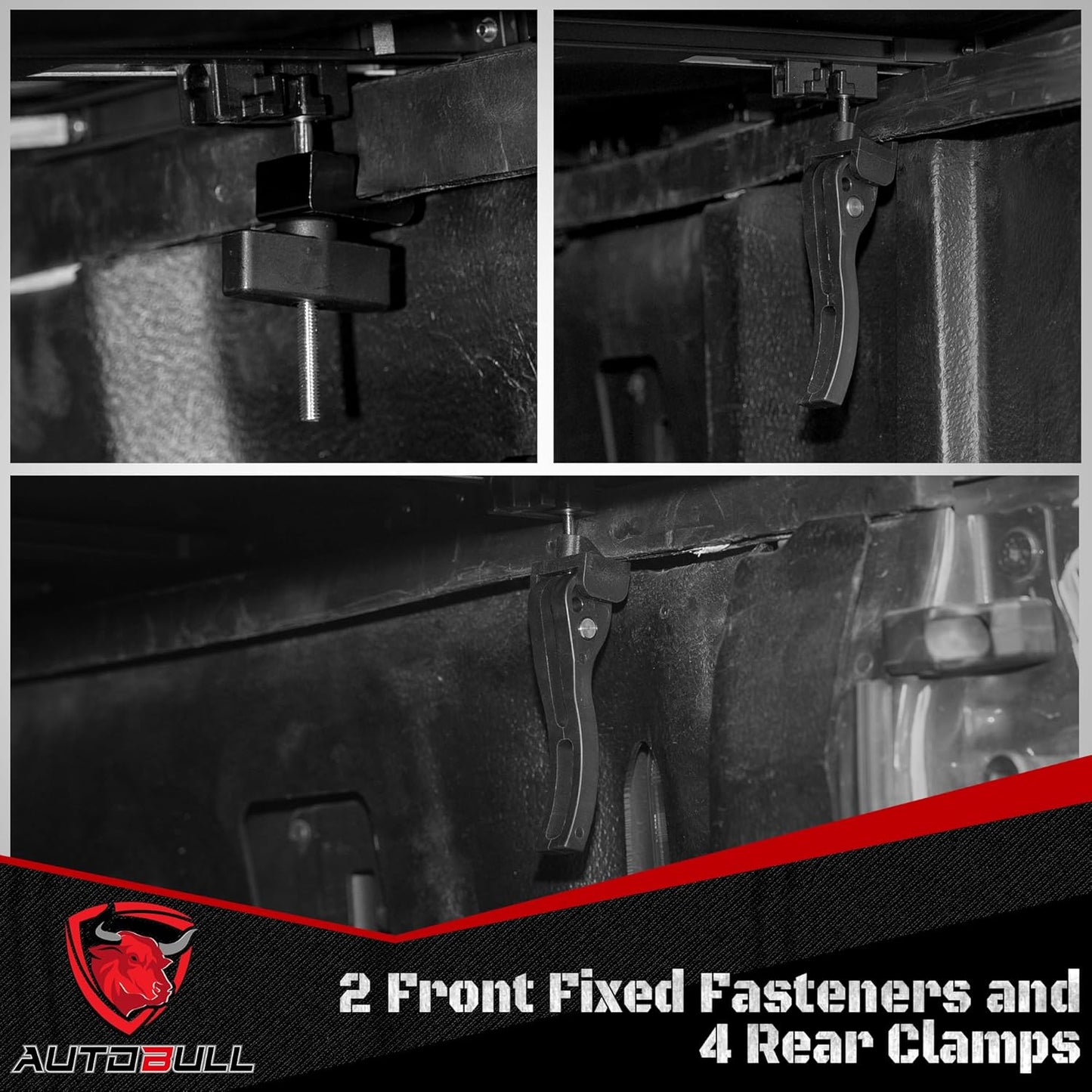 Soft Quad Fold tonneau Cover Compatible with 2022-2025 Toyota Tundra 6.5ft Bed, Vinly Top Alloy Steel Structure