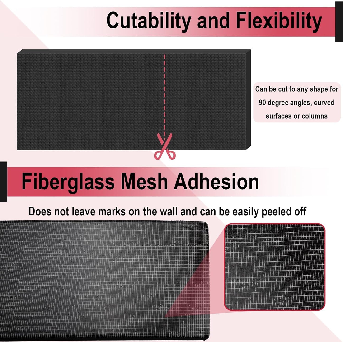 Garage Wall Protector for Car Doors, Garage Wall Bumper, Waterproof Garage Anti-Collision Strip, 15.74" x 5.9" x 0.7" Self Adhesive EVA Foam for Collision Protection (2 Pack)