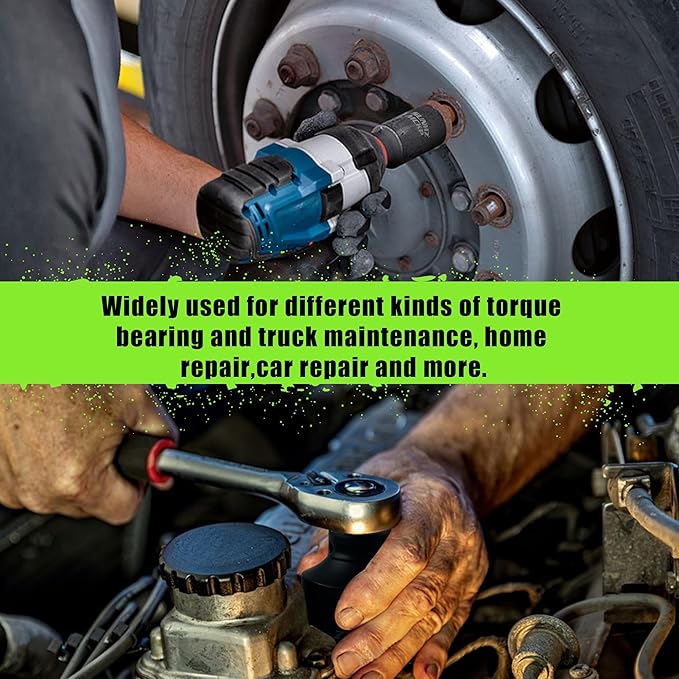SUNHZ MCKP 32 mm Impact Socket | Metric 1/2 In Drive Axle Nut Socket | 6 Point Design | Deep Well Hub | Chrome Molybdenum Steel | Axle Shaft Nut Remover