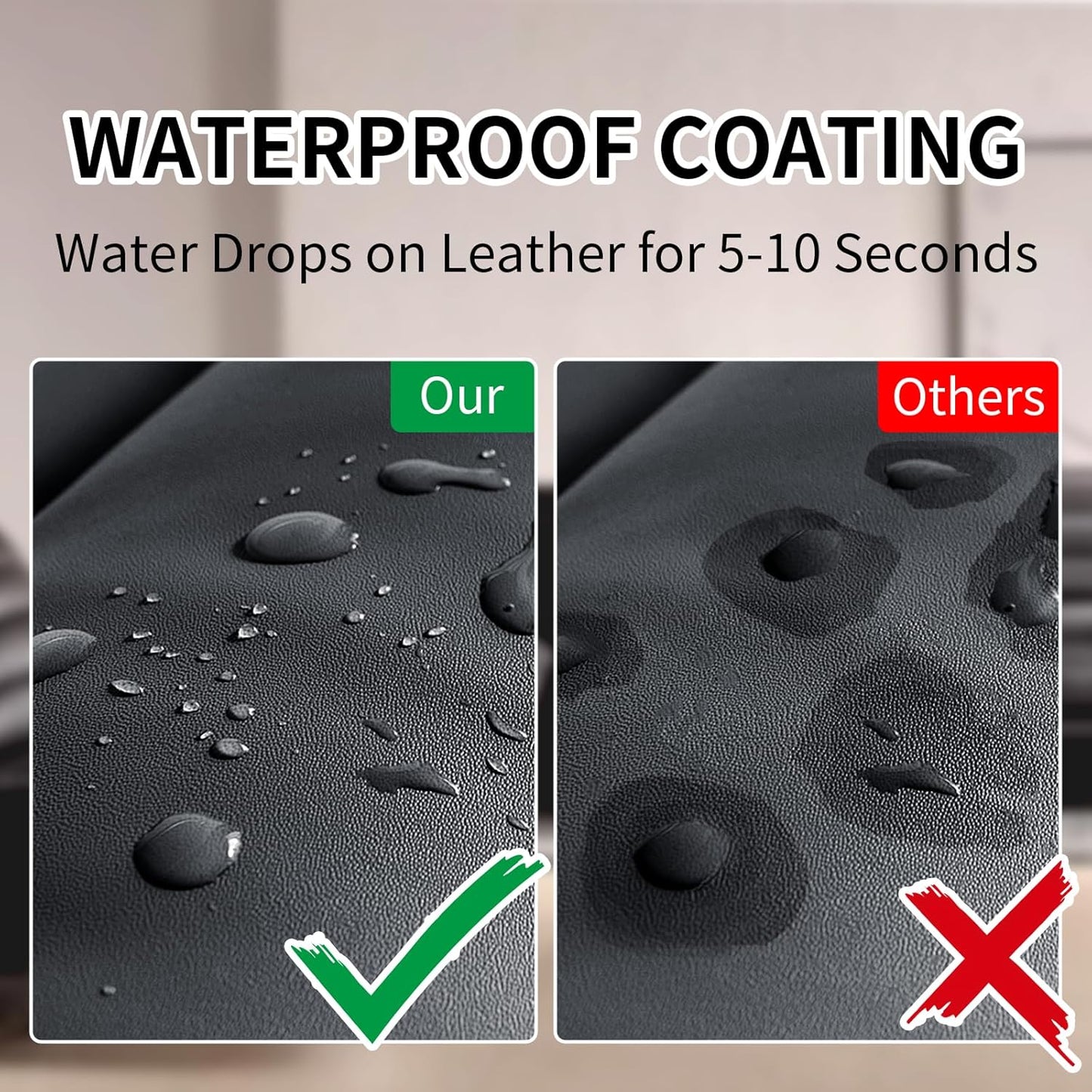 8.5oz Leather Recoloring Balm with 100ml Mink Oil,Black Leather Repair kit for Furniture and Car Interior,Leather Couch Scratch Repair,Leather Dye Paint,Mink Oil for Leather