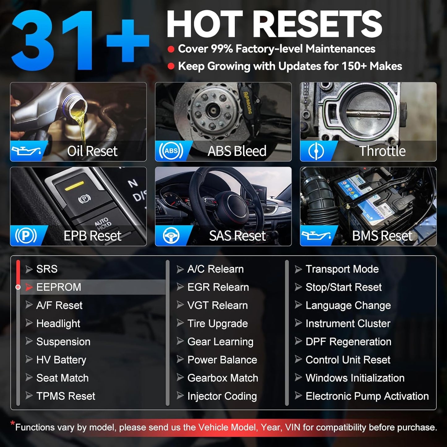 VDIAGTOOL Bidirectional Scan Tool VD70 Lite, OBD2 Scanner Diagnostic Tool with 31+ Resets, 2025 Scanner for Car, Full System Scan, CAN FD & DoIP, Free Update