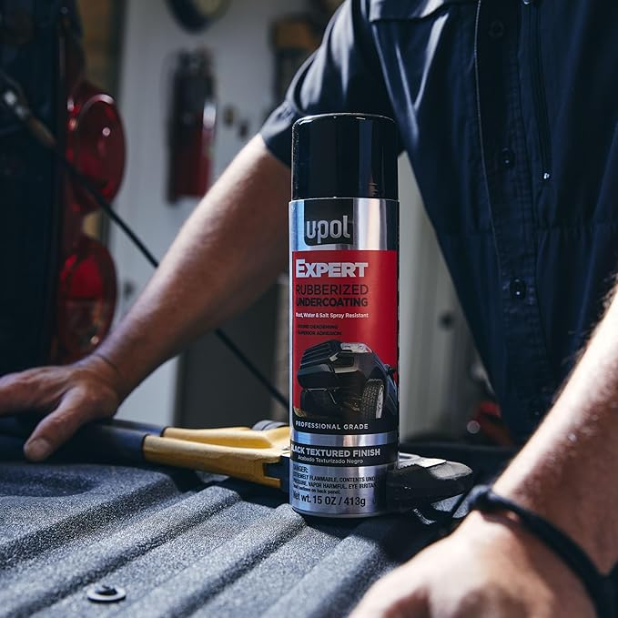 U-POL Expert Professional Rubberized Undercoating, Professional Grade Rust, Water & Salt Spray Resistant, Black, 15 oz