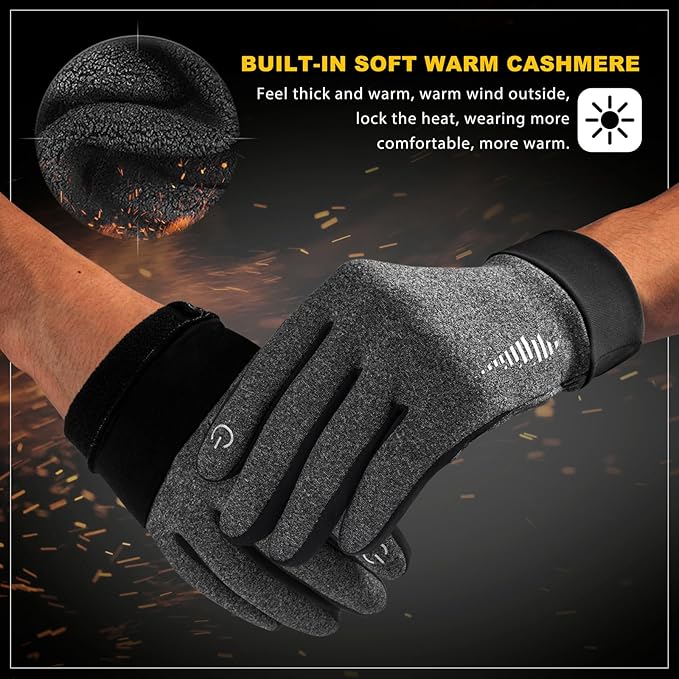 SIMARI Winter Gloves Women Men Ski Snow Gloves Liner Thermal Warm Touch Screen, Suit for Running, Cycling, Biking, Hiking, Driving, Walking, Typing, Freezer Work, Sports, Soccer, Shooting, Gaming 102