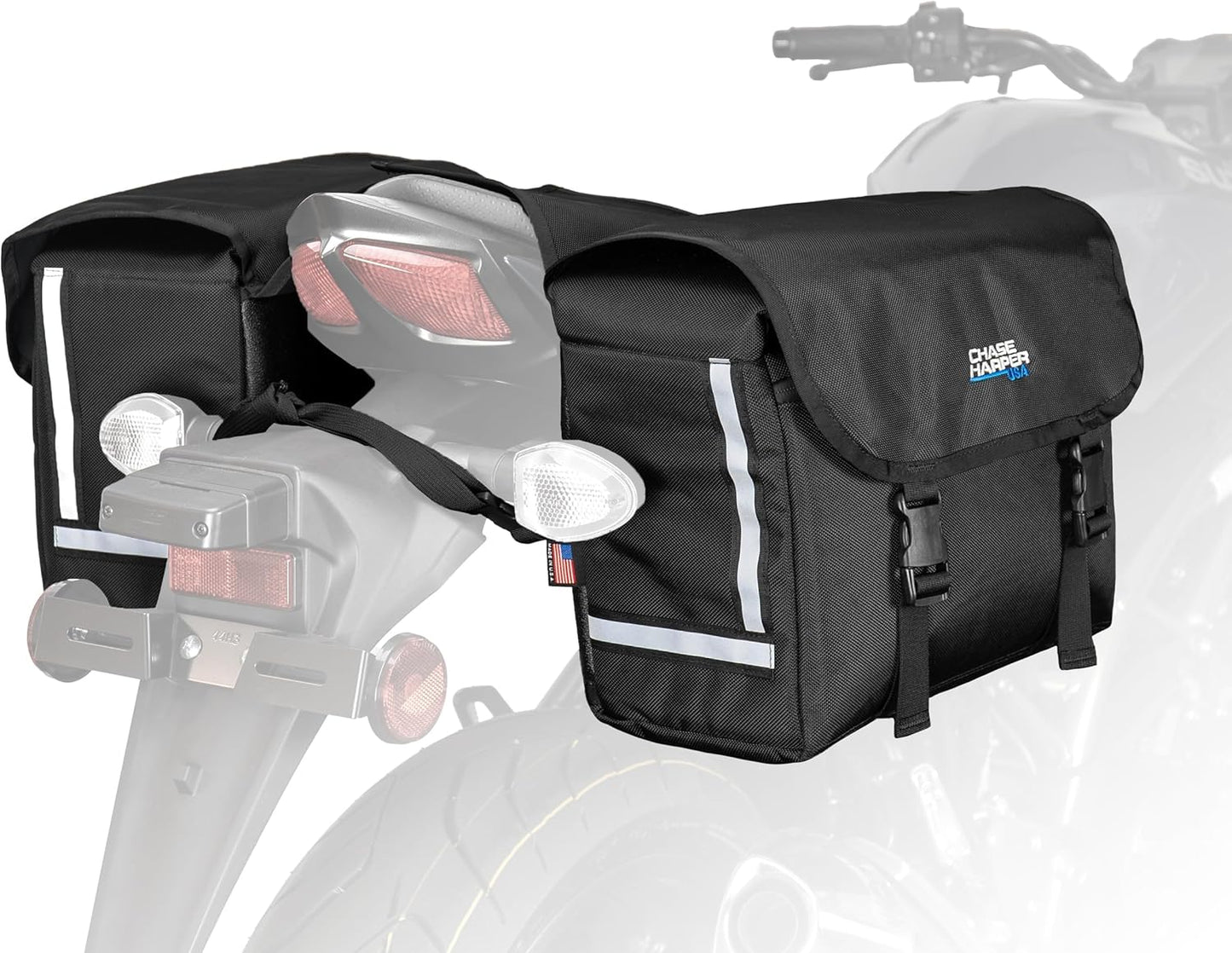 3775 Phoenix Saddle Bags - 21.2 Liters - Water-Resistant, Tear-Resistant, Industrial Grade Ballistic Nylon