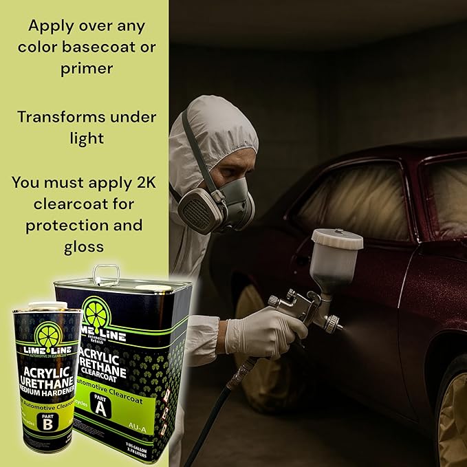 LiME LiNE 4 oz Transparent Candy Concentrate, Solvent base Automotive Paint (Blue Candy 4oz)