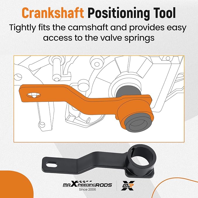 maXpeedingrods Crankshaft Positioning Tool& Camshaft Holding Tool Compatible with Ford F150 F250 F350 F450 (F-Series), Expedition, Econoline 4.6L& 5.4L & 6.8L V8 V10, Replaces 6024, 6477, 303-557