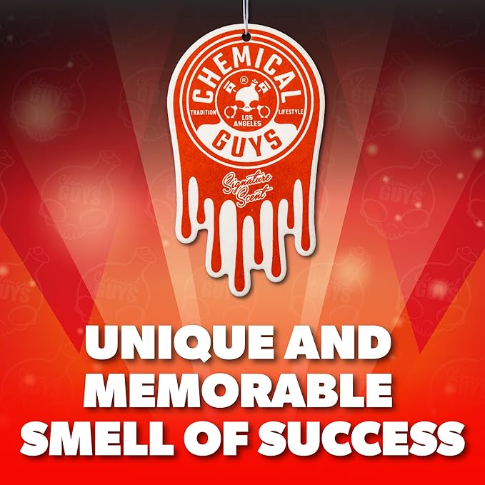 Chemical Guys Hanging Air Fresheners - Signature Scent for Cars, Trucks, SUVs, RVs, Home, Office, Work, Dorm Room, & More - 12 Pack - AIR40704