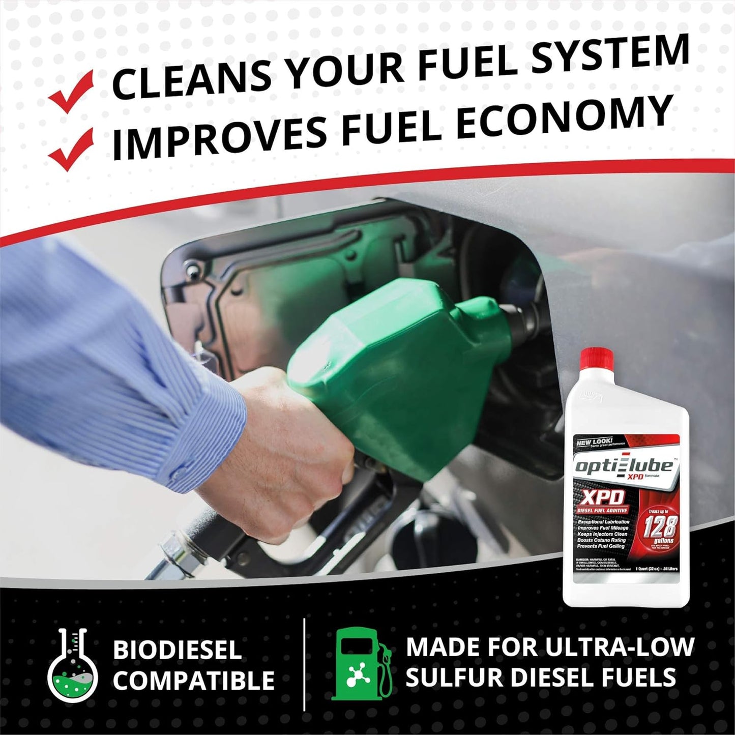 Opti-Lube XPD All-Season Diesel Fuel Additive - Quarts (1 Quart (Treats 128 Gallons))
