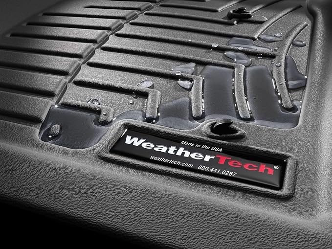 Weathertech Custom Fit FloorLiners for Honda CR-V, CR-V Hybrid, 1st & 2nd Row (461110-1-2), Grey