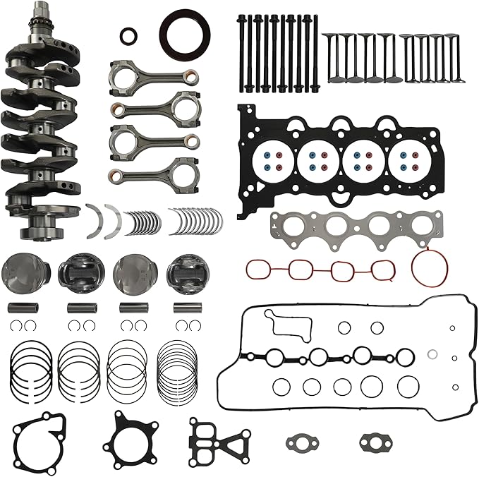 G4FJ 1.6 Engine Overhaul Rebuild Kit w/Crankshaft Head Gasket Set Connecting Rod Piston Kit Head Bolt Fit For Hyundai Sonata Veloster Tucson Kia Soul Forte Optima 1.6L 2011-2022 23110-2b710