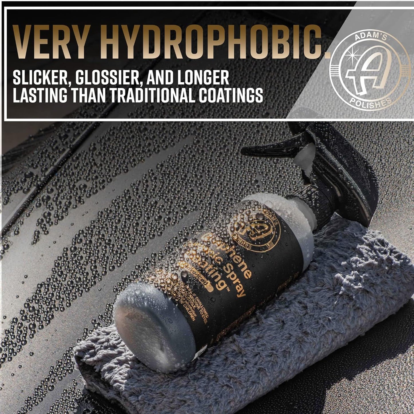 Adam's Polishes Advanced Graphene Ceramic Spray Coating - 18+ Months Sprayable Graphene Oxide Ceramic Coating for Cars, Boats, RV's & Motorcycle | Adds Extreme Gloss, Depth, Shine & Protection