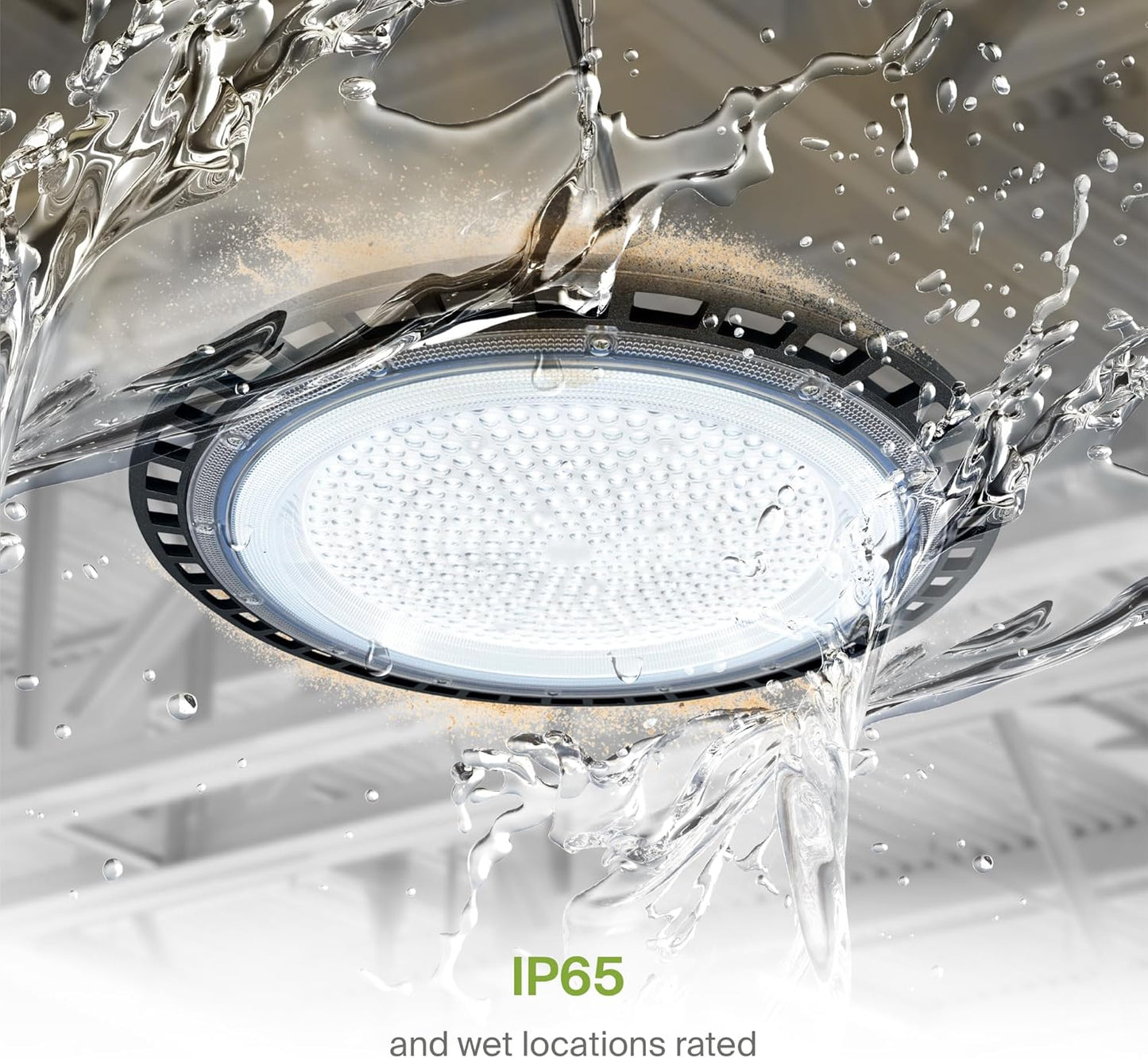 ASD LED High Bay UFO Light Fixture, Commercial Shop Lighting | Plug & Play Cable, IP65 Waterproof, ETL Listed | 200W 23900LM 5000K 100-277V | Warehouse, Garage, Workshop, Barn Lamp | Black, 12 Pack