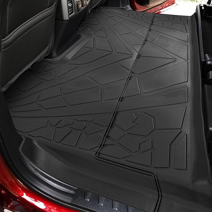 KARPAL Floor Mats Fit 2015-2025 2026 Ford F-150 SuperCrew (Includes 2022-2026 Lightning) Custom Fit TPE All Weather F150 Accessories 1st Floor Mats & 2-in-1 Rear Floor Mat