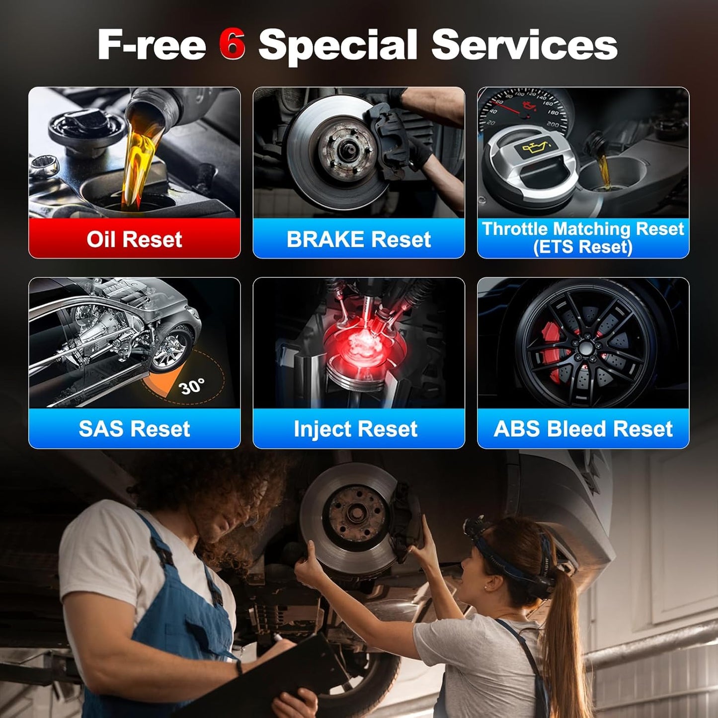 KINGBOLEN S500 OBD2 Scanner, ABS SRS Engine at Diagnostic Tool, Automotriz Code Reader with 6 Resets,Oil SAS, Brake,Throttle,FCA AutoAuth Automotive Scan Tool,AutoVIN All Cars Lifetime F-Ree Update