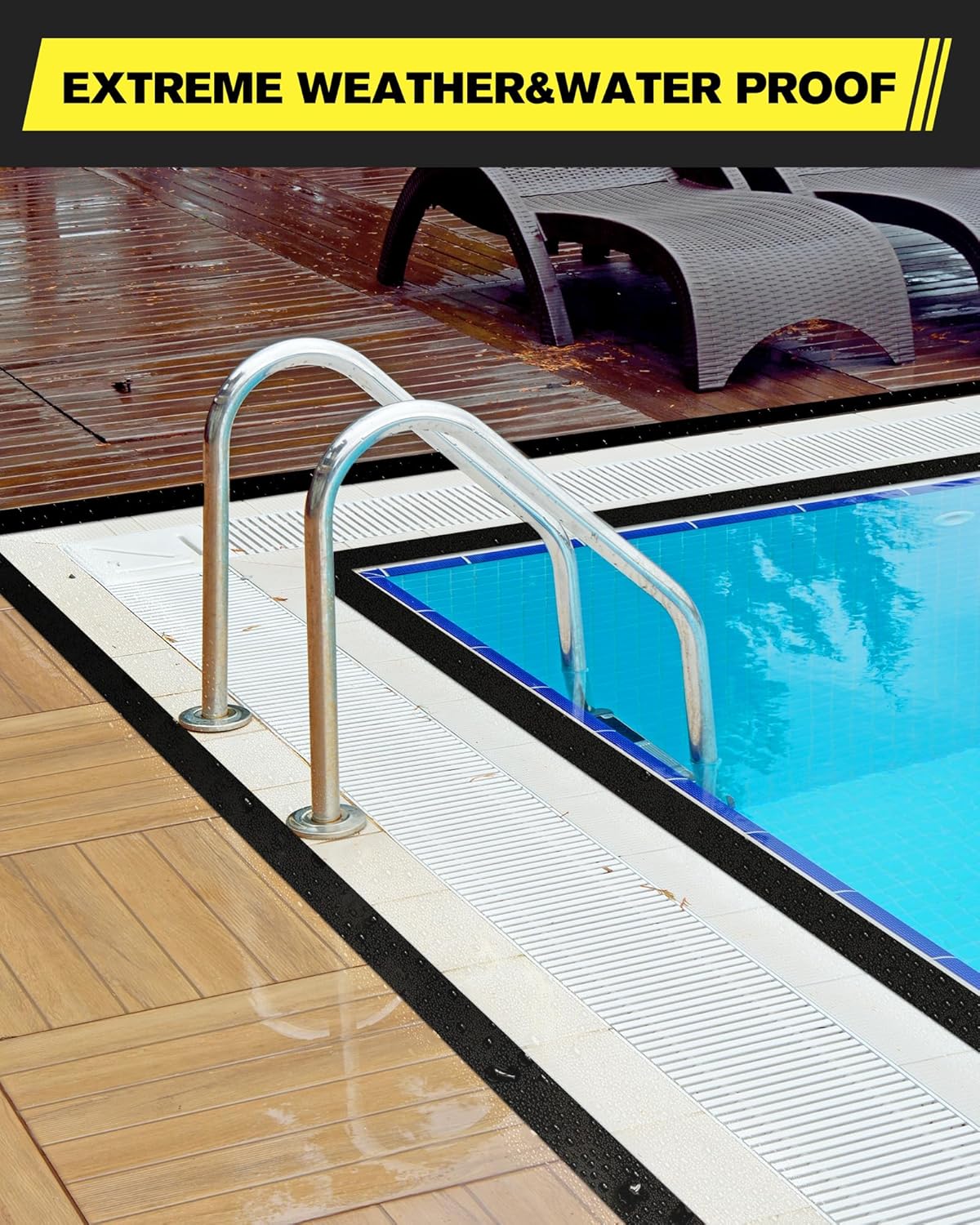 Floor Marking Tape,2 in x 108 FT Strong Adhesive Caution Tape,High Durability Warning Safety Tape for Indoor/Outdoor - Warehouses,Factories,Parking Lots,Retail Locations,Black,1 Roll