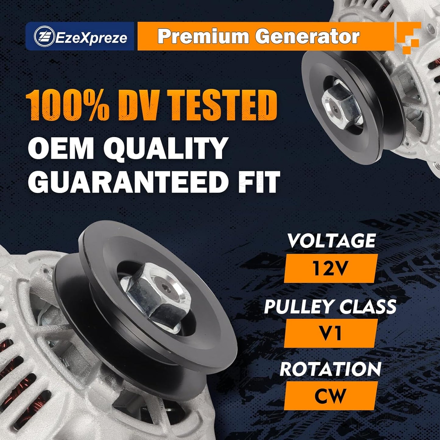 Ezexpreze For Mini One Wire Alternator Replacement for GM 1 Wire SBC BBC For Chevy Race 87-92,12180-SEN, 1-2119-11ND