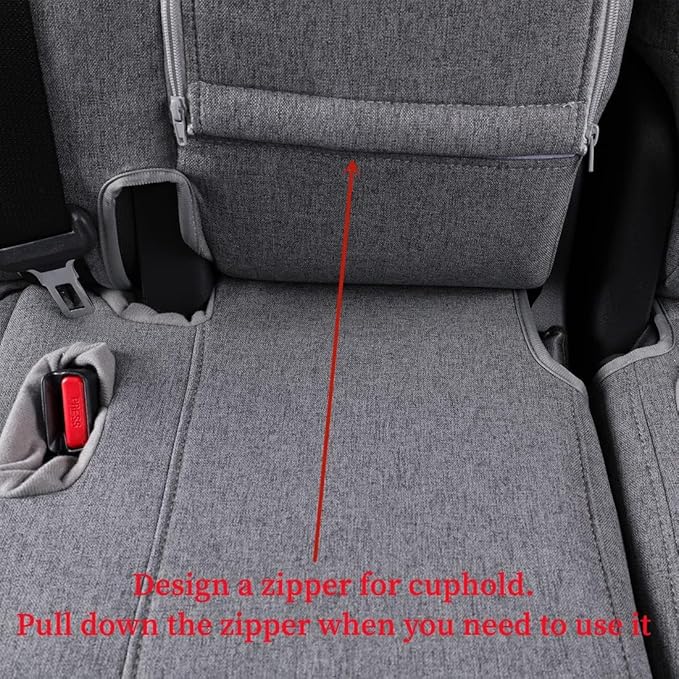 coverdream 4runner Car Seat Covers Full Set for 2025 2026 Toyota 4Runner 5 Seats Pickup Truck Seat Cushion,Fully Covered Breathable Polyester Seat Protector,Armrest Cover Included(Gray)