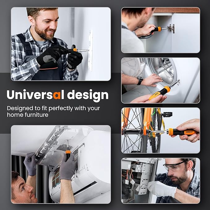 Jorest 25 in 1 Multibit Screwdriver Set, Dad Mens Gifts for Christmas, Mens Tool Stocking Suffers Gifts for Men, Magnetic Multitool Screwdriver Tool All in One