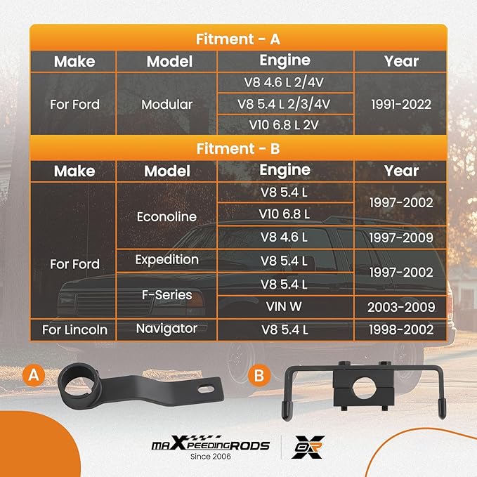 maXpeedingrods Timing Tool Kit for Ford 4.6L 5.4L 6.8L 2-Valve and 4-Valve Engine with Valve Spring Compressor Tool, Camshaft Holding Tool, Crankshaft Positioning Tool, Camshaft Positioning Tool