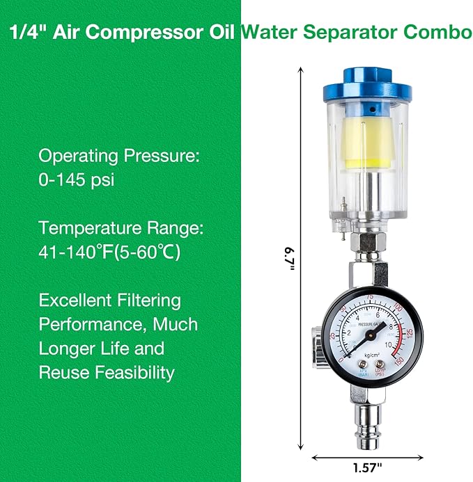 YUZES HVLP Paint Sprayer Gun with 1.4/1.7/2.0mm Nozzles, Easy to Use, Spray Paint Gun for Cars, Furniture, DIY Painting, Varnish and Top Coat, HVLP Paint Gun with Paint Sprayer Accessories (Green)