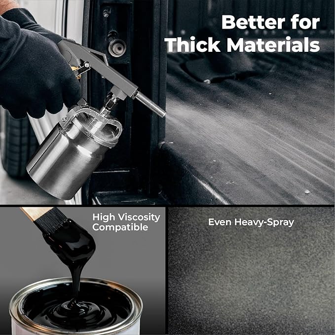 InoKraft Undercoating Spray Gun, for Truck Bed Liner Coating, Rubberized Undercoat, Rust Proofing (Basic Model)