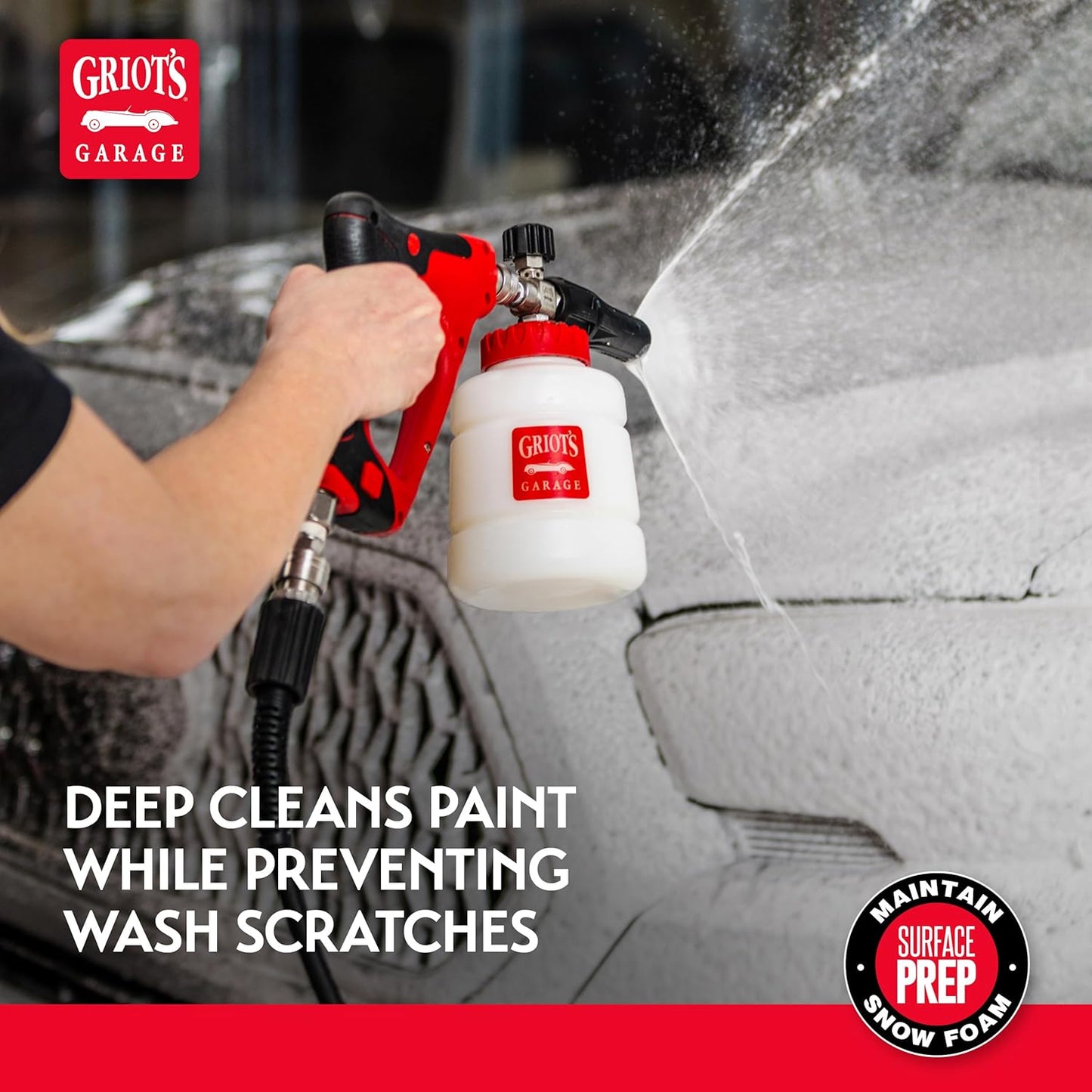 Griot's Garage BOSS Foaming Surface Wash for Car Cleaning and Detailing, Compatible with the BOSS Foam Cannon Auto-Mix System, One Gallon
