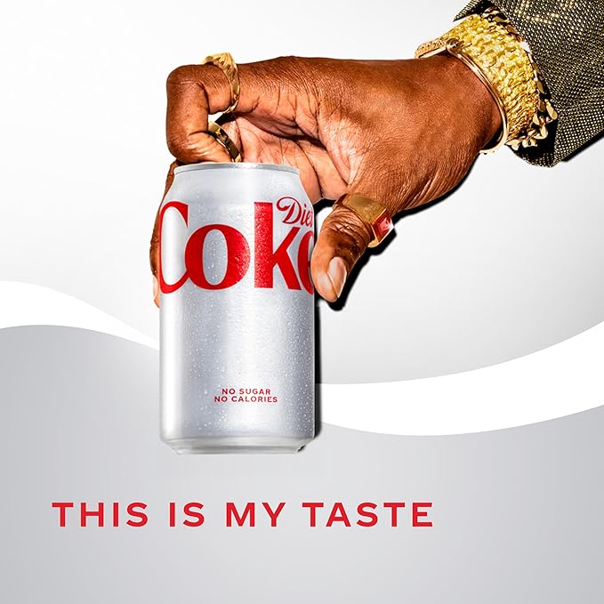 Diet Coke Soda Soft Drinks, 12 fl oz Fridge Pack Cans, 12 Pack - Cola Flavored Diet Soda Soft Drinks
