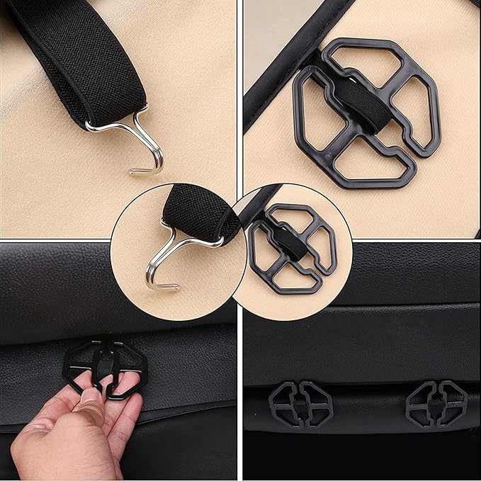 Coverado Seat Covers, Car Seat Covers Front Seats, Car Seat Cover, Car Seat Protector Waterproof, Car Seat Cushion Nappa Leather, Seat Covers Carseat Cover Universal Fit for Most Cars