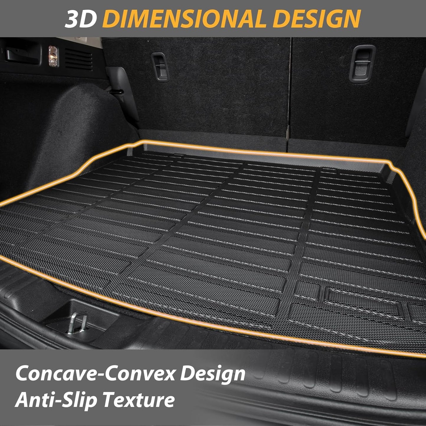 AIPOIL® Floor Mats for 2015-2019 Ford Explorer 7 Seats Front Two Rows of Floor mats | All-Weather | Easy to Clean | All-Round Protection Accessories.