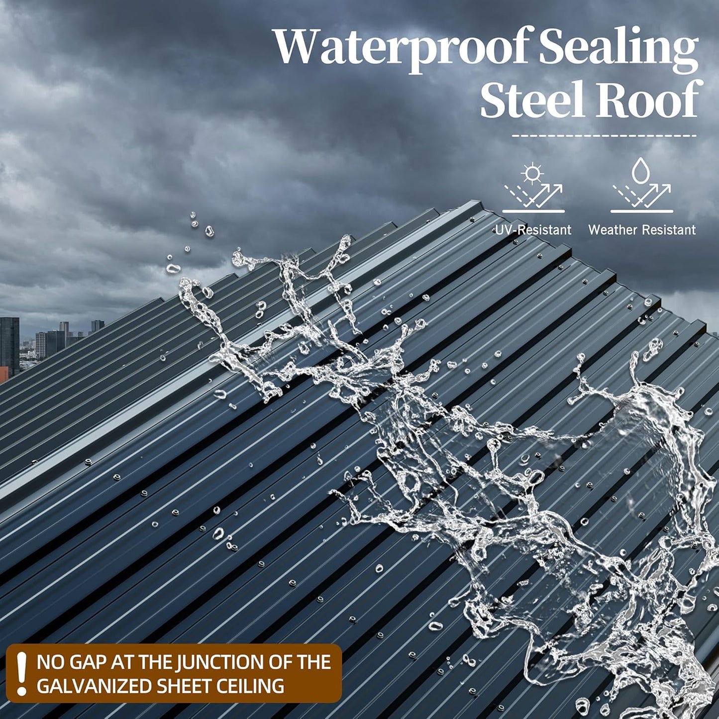 Walsunny Metal Carport 12x20 FT Heavy Duty Carport Canopy with Enhanced Base, Outdoor Car Shelter with Galvanized Steel Roof and Frame Garage for Truck, SUV, Boat, Gray