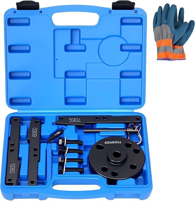 3163021 Cam Timing Tool Kit, 3163530 Engine Brake Adjustment Tool 7MM, Compatible with Cummins ISX QSX X15 Engine with 4/5/6/7 Degree Wedge Cam Gear Puller Crank Pin, Replace 3163020 3163069