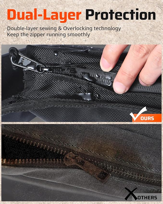 Ehaho 2026 2025 2024 RZR 1000 XP Front Door Bags, Large Space UTV Storage Side Tool Bags Waterproof Scratch-Resistant Wear Resistant Zippers Compatible With 2024/2025/2026+ Polaris RZR XP 1000/4 1000