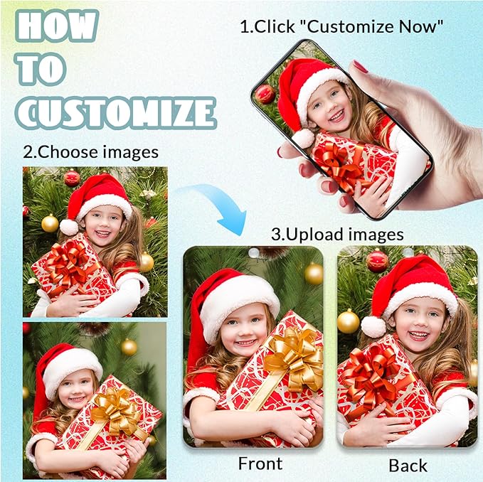 12/24/48/72/96Pcs Custom Logo Air Fresheners for Car Bulk, Wholesale Custom Double-Sided Car Air Fresheners with Photo Text Logo, Christmas Decoration Gifts (12 Rectangle)