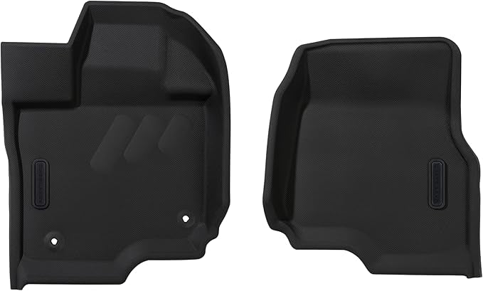 BaseLayer Elite Floor Mats for Ford F150 (2015-2025) SuperCrew and (2022-2025) Lightning - Made in USA – Precision Fit Heavy Duty All-Weather Mats for Raptor, King Ranch, Lariat, Tremor - Front