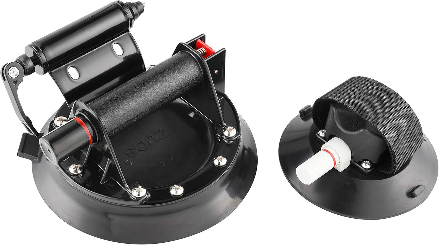 Bike Rack for Car Roof, Vacuum Suction Cup Bicycle Carrier Aluminium Alloy Roof Rack, with 5 Adapters for Most Bikes, 9x100mm/12x100mm/15x100mm/15x110mm/20x100mm/20x110mm (10" Suction Cup)