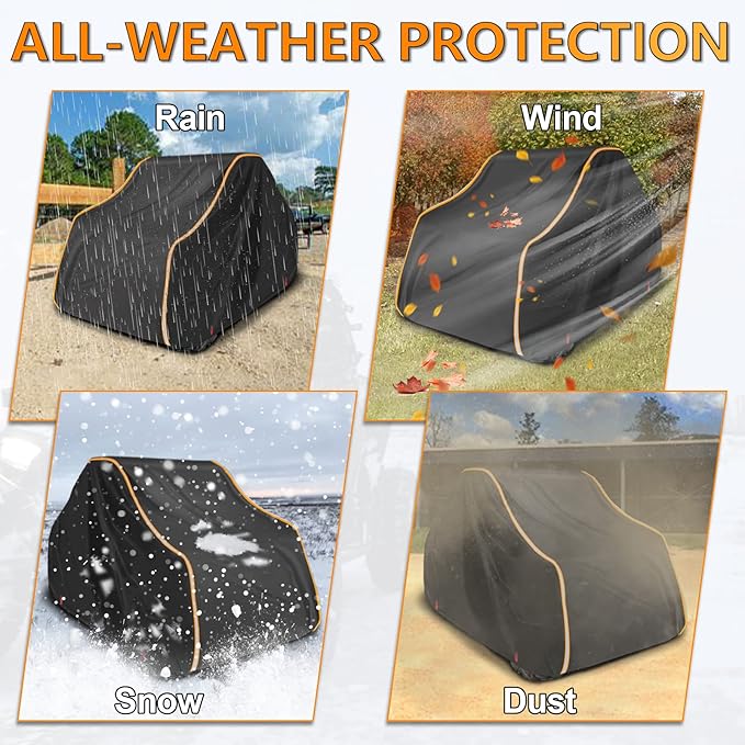 StarknightMT RZR UTV Cover 2-3 Seater - Waterproof 420D Heavy Duty Outdoor Storage Cover Compatible with Polaris RZR Ranger Commander Defender YXZ 1000R Rhino Pioneer Maverick Sport ZFORCE General