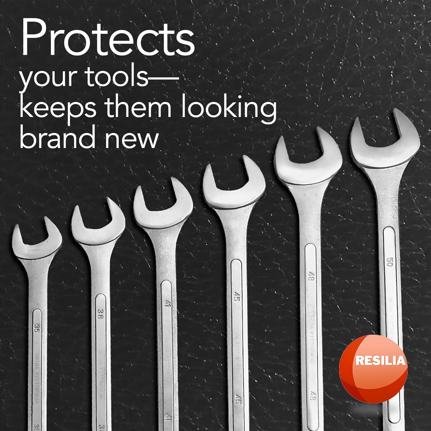 RESILIA Work Bench Mat - 36" X 96", Scratch-Resistant PVC Mats - Protect Your Workbench, Table, or Tool Station from Painting, Woodworking, Crafting, Building, & More, Black, Made in The USA