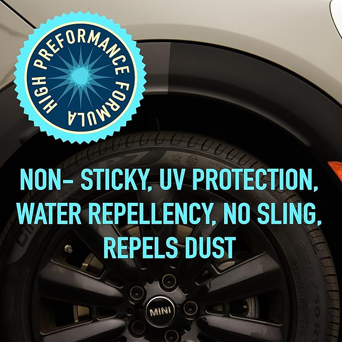 Nanoskin BLACK AWESOME Silicone-Free VRT Dressing Protectant 55 Gallons – Adjustable Like-New Finish to Vinyl, Rubber, Tire, Trim, Plastic, Interior & More | Safe for Cars, Trucks, Motorcycles, RVs