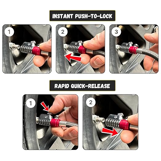 JACO ElitePro-X Tire Pressure Gauge with Lightning Chuck (100 PSI)