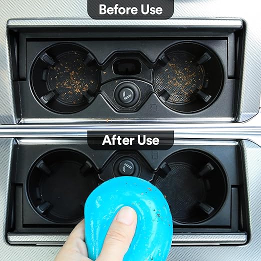 PULIDIKI Car Cleaning Gel Clean Putty, Universal Car Interior Cleaner Slime, Perfect Cleaning Kit Supplies, Auto Detailing Tools Accessories, Dust Remover Gifts for Men Women Blue