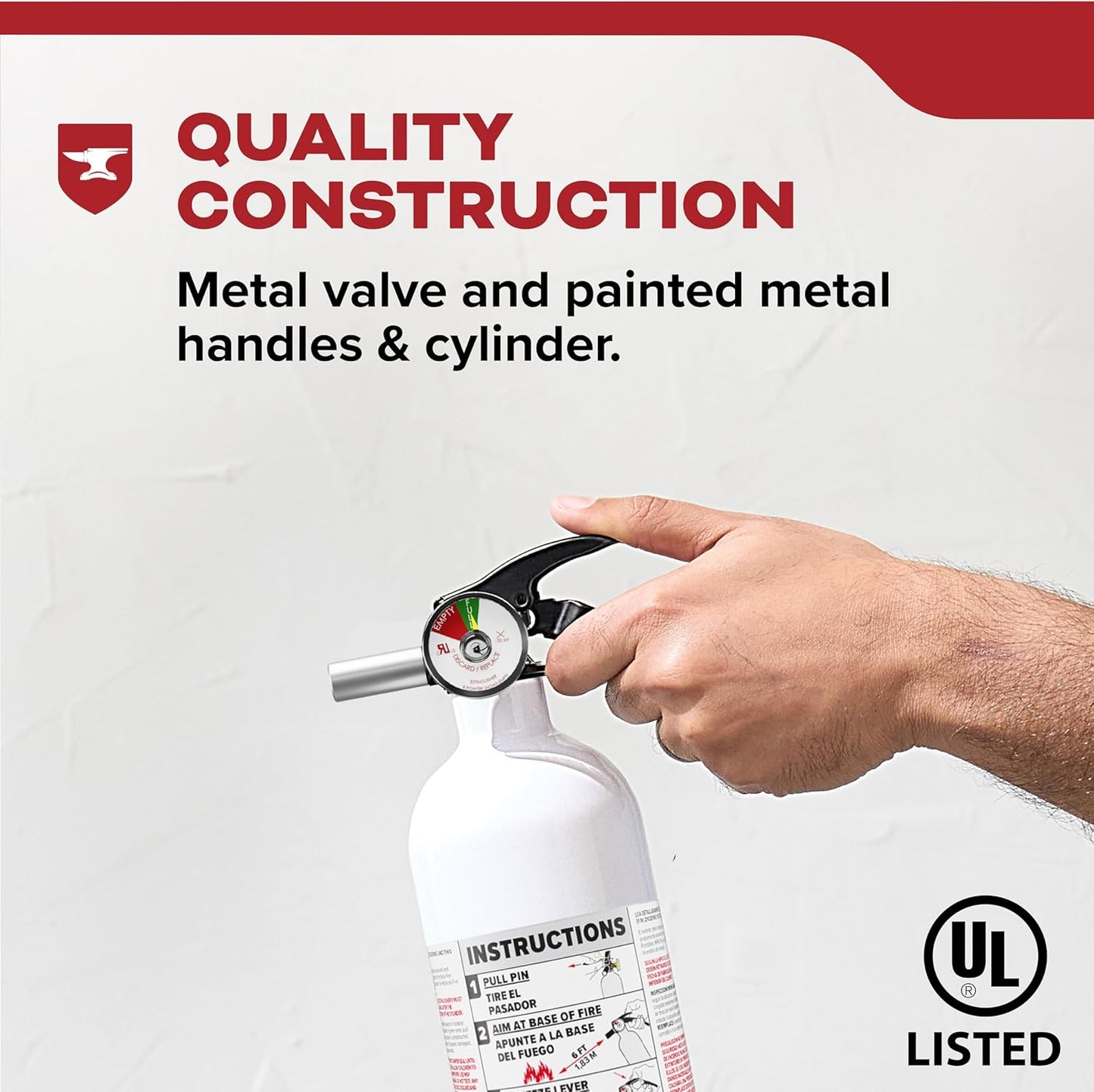 Kidde Fire Extinguisher for Vehicles, Cars, Trucks, Single-Use 10BC