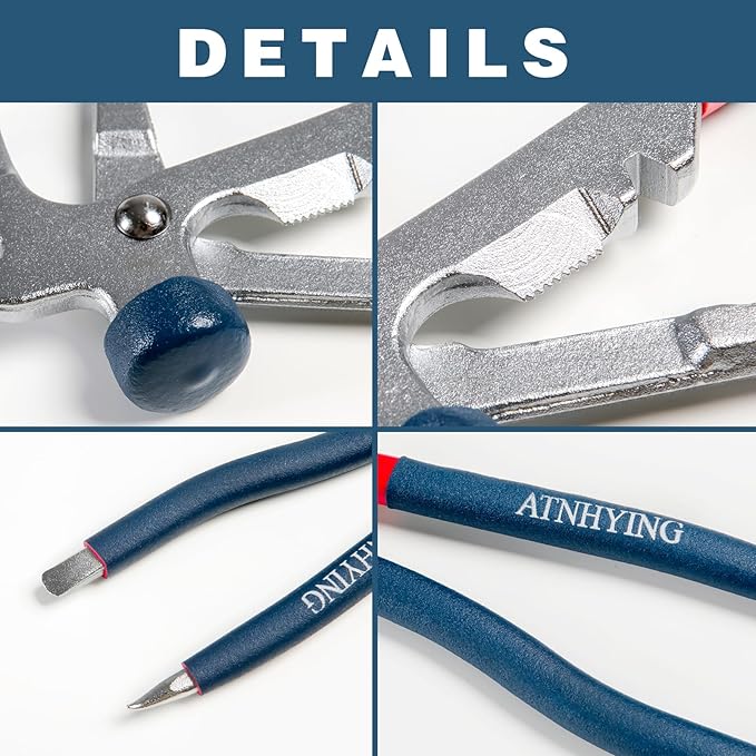 Wheel Weight Pliers, Wheel Balancing Weight Hammer, Wheel Weight Removal Tool for Repair Remover Tire
