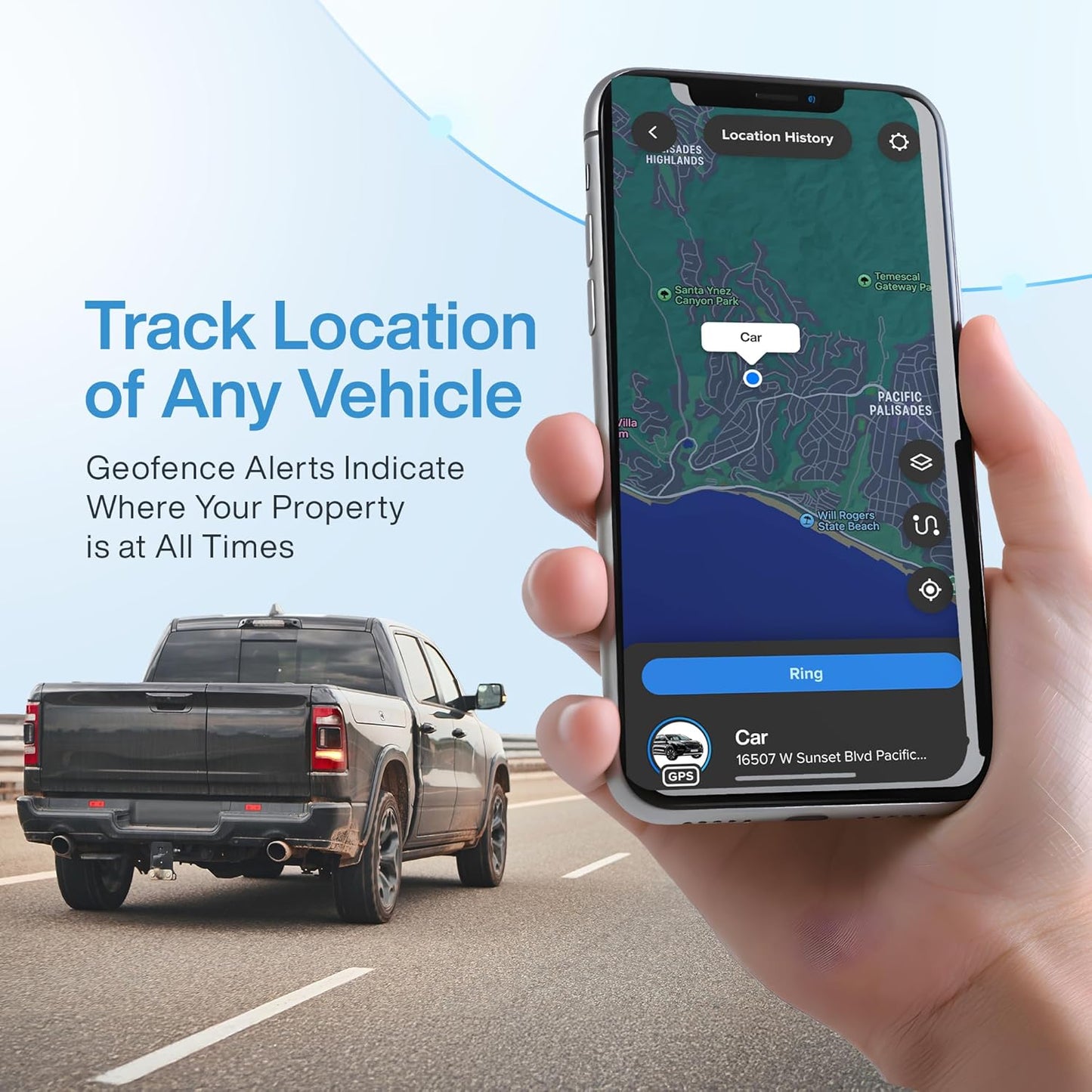 GPS Tracker for Vehicles – Magnetic Car GPS Tracker - 1 Year Battery, Real Time Worldwide Location Geo-Fencing, Hidden Tracking Device for Fleet, Trucks & Trailers – Subscription Required