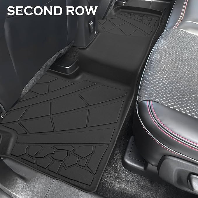 KARPAL Floor Mats Cargo Liner Fit for Ford Escape 2020-2025 2026 (NOT Fit Hybrid), Custom Fit TPE Rubber Guard Accessories Anti-Slip Car Mats for Ford Escape, 1st & 2nd Row & Cargo Liner