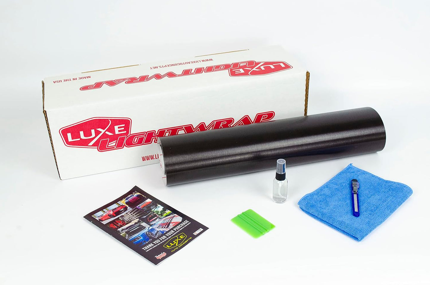 Luxe LightWrap Dark Metal Universal Headlight Tail Light Tint Kit (20” x 3 Yard)