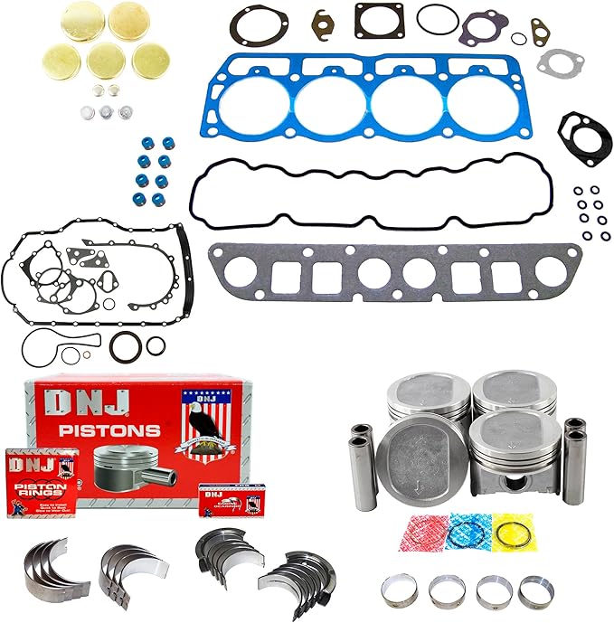 DNJ EK1121A Engine Rebuild Kit for 1994-1995 Jeep Cherokee Wrangler 2.5L L4 8V OHV 150cid